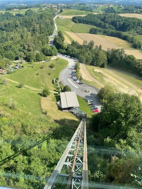Fotka z lanovky na Riegersburg