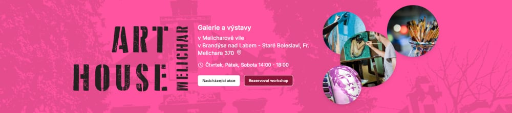 Art House Melichar Brandýs nad Labem - popup galerie pro toto léto